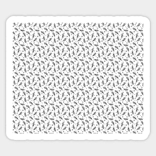 Decorative Black and White Pattern Sticker